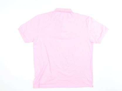 Lacoste Men’s Pink Cotton Polo Shirt Size 10XL Classic Fit