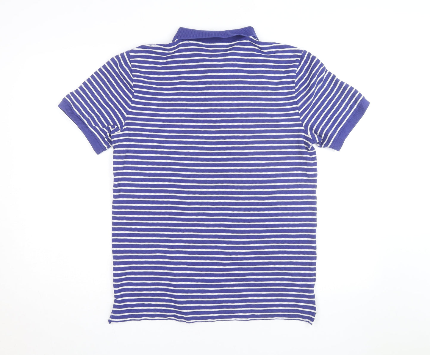 Nike Men's Blue Striped Polo Shirt Size M Regular Fit