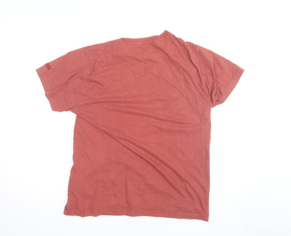 Regatta Mens Brown Graphic Outdoor Crew Neck Cotton T-Shirt Size L