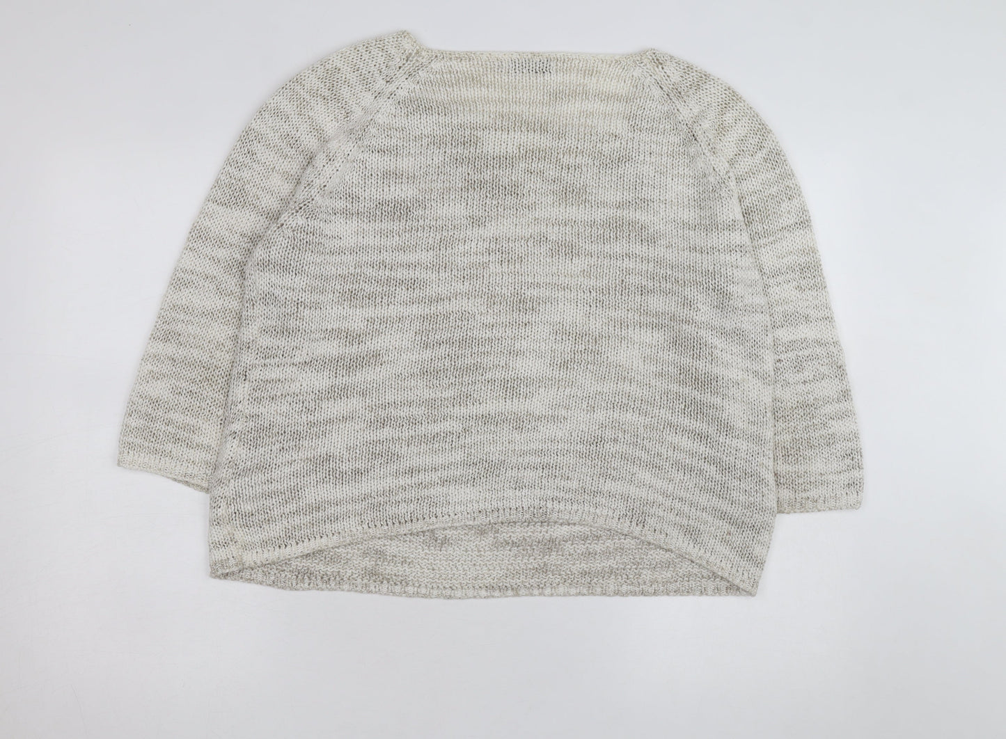 Emreco Women Beige Chunky Knit Pullover Jumper Size 18