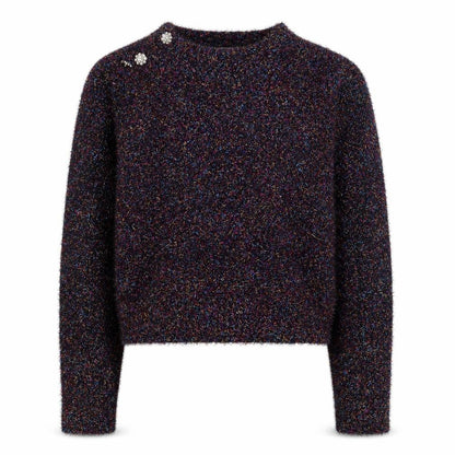 Warehouse Women Multicoloured M Pullover Jumper with Jewel Buttons