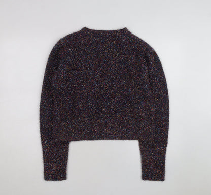Warehouse Women Multicoloured M Pullover Jumper with Jewel Buttons