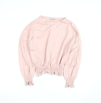 Red Herring Women’s Pink Crew Neck Long Sleeve Pullover Jumper Size 12