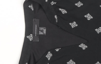Atmosphere Women Black Viscose Sleeveless Shift Dress Size 12