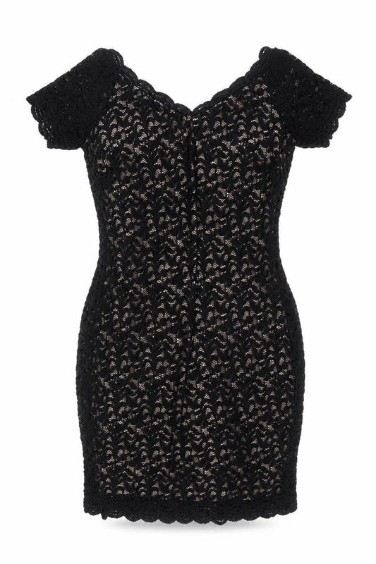George Women’s Black Lace Bodycon Dress Size 16 Party Knee Length