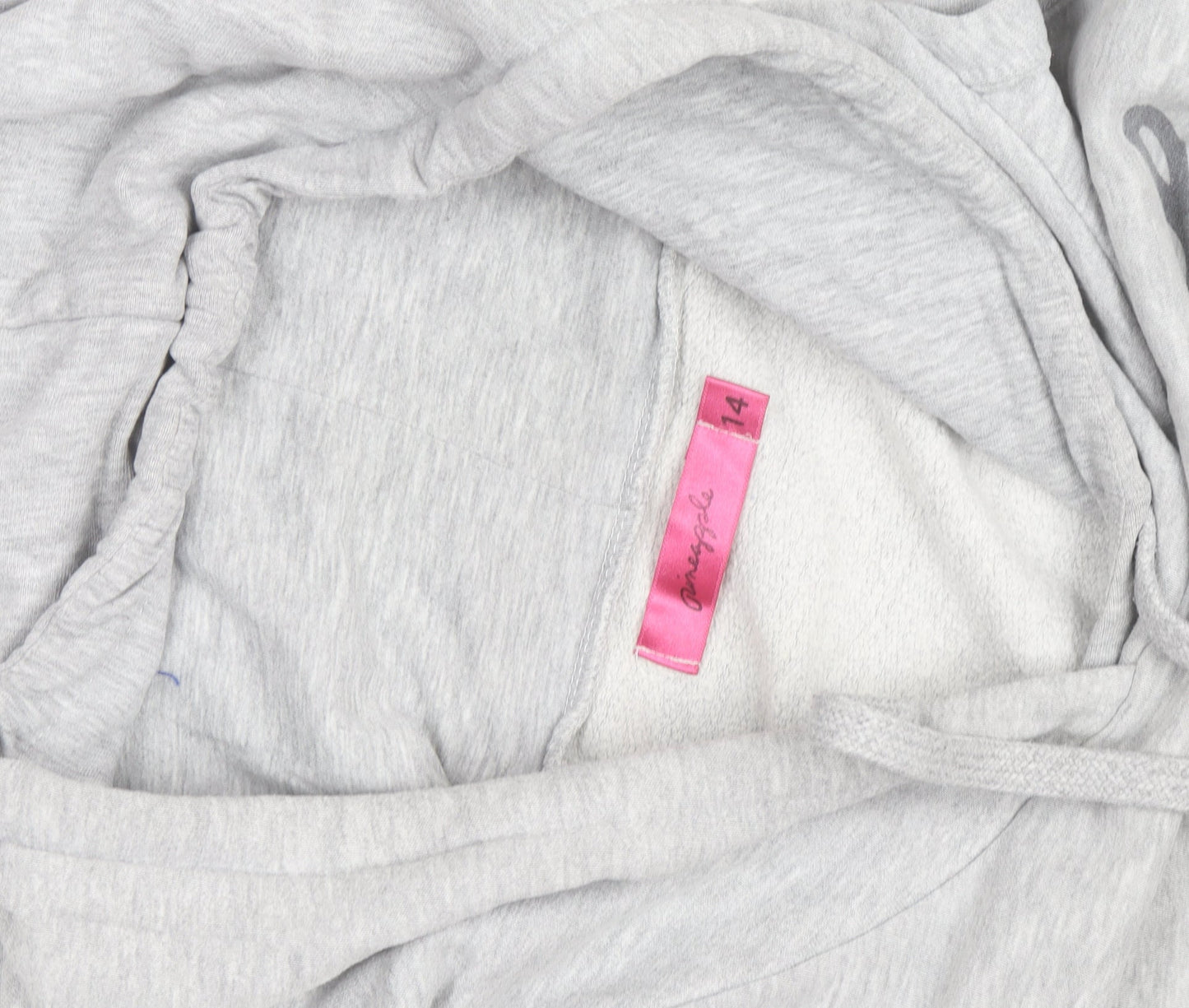 Pineapple Womens Grey Hooded Pullover Hoodie Size 14