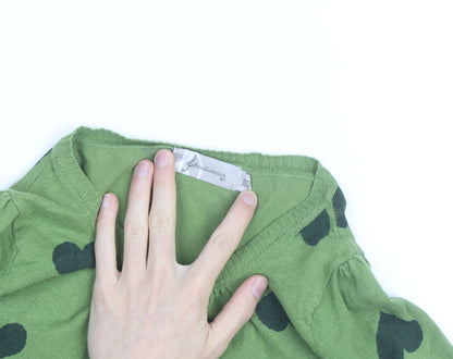 Stradivarius Womens Green Heart Print Cardigan Size S