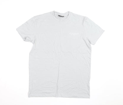 McKenzie Men's Grey Cotton Crew Neck Short Sleeve T-Shirt Size M