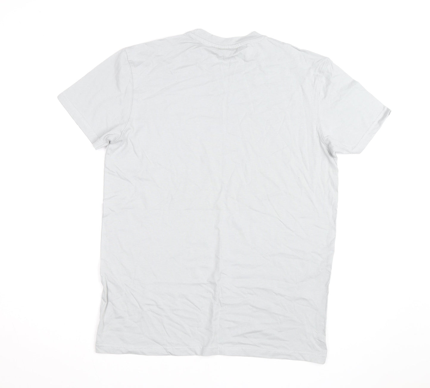 McKenzie Men's Grey Cotton Crew Neck Short Sleeve T-Shirt Size M