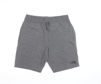 The North Face Men's Grey Sweat Shorts L Regular Fit Activewear