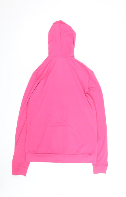 Liver Bird Womens Pink Full Zip Hoodie Size 14 LFC Logo Hooded Sweatshirt