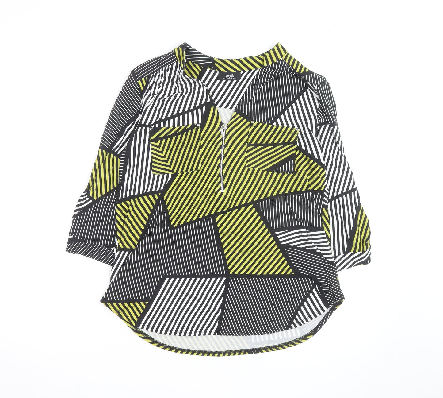 Wallis Women's Multicoloured Geometric Tunic Blouse Size S