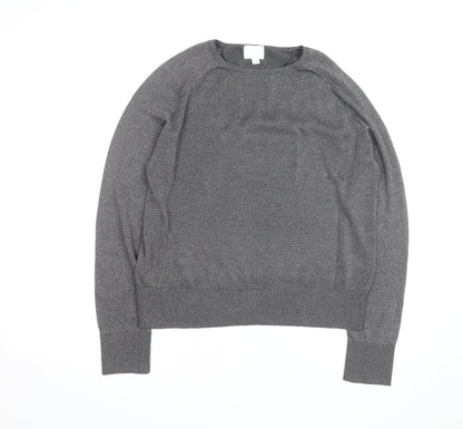 H&M Men's Grey Crew Neck Pullover Jumper Size S Regular Fit