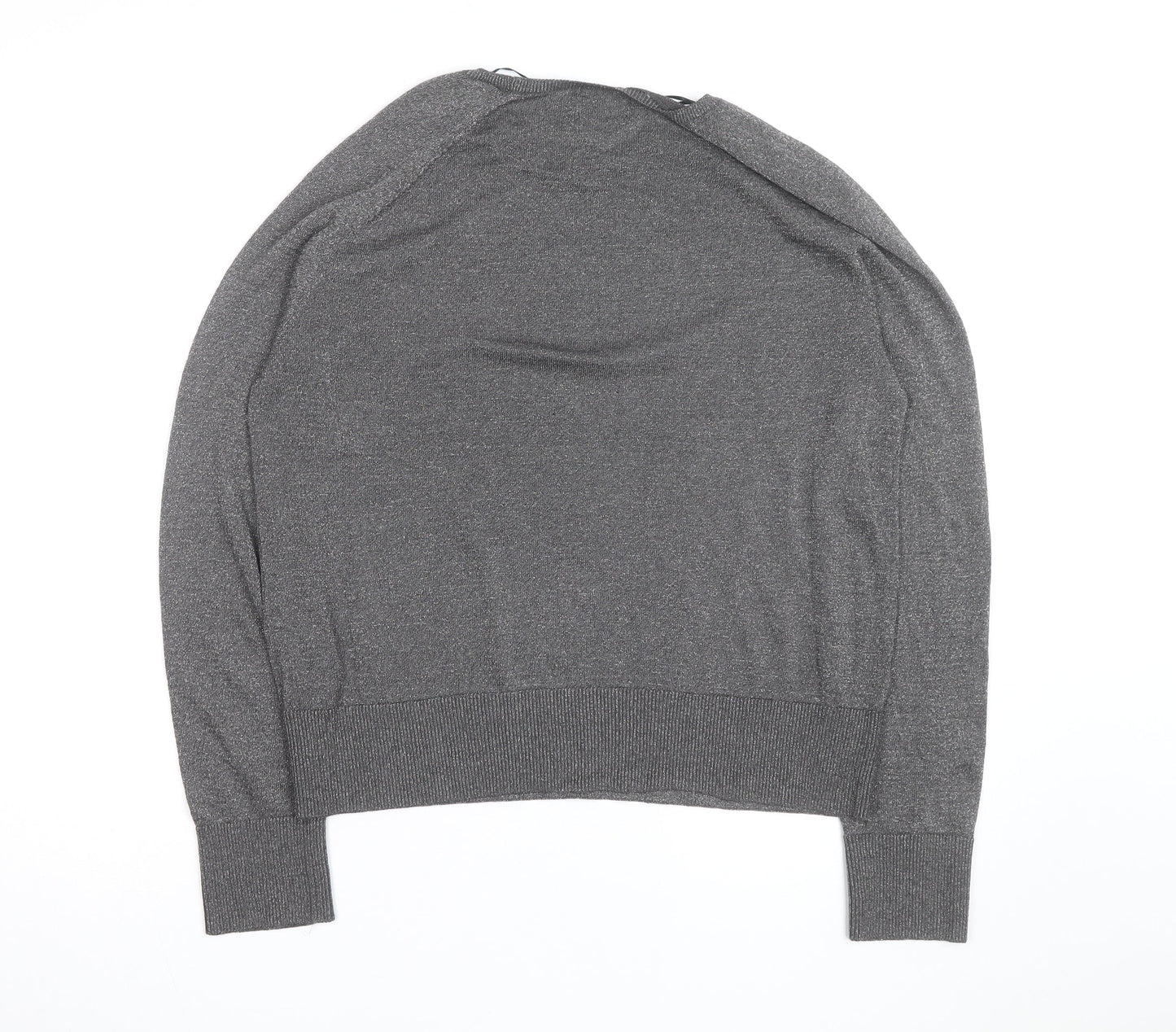 H&M Men's Grey Crew Neck Pullover Jumper Size S Regular Fit