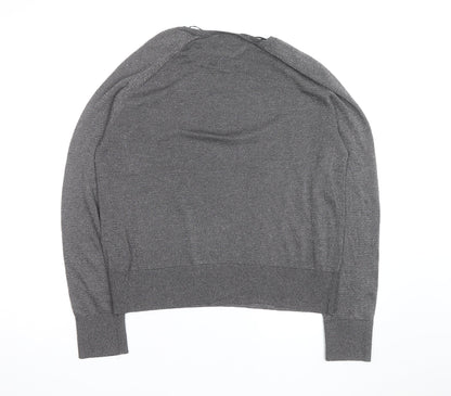 H&M Men's Grey Crew Neck Pullover Jumper Size S Regular Fit