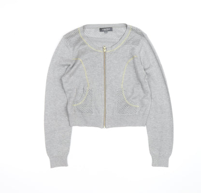 Marks and Spencer Women’s Grey Knit Full Zip Cardigan Size 12