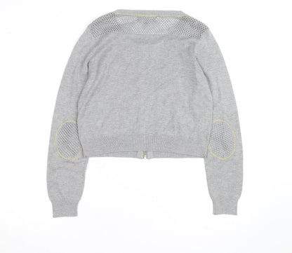 Marks and Spencer Women’s Grey Knit Full Zip Cardigan Size 12