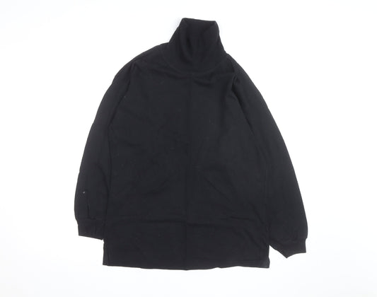 The Sweater Shop Teens Black Roll Neck Cotton Jumper M