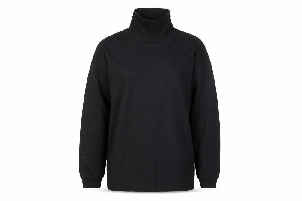 Front view of The Sweater Shop Teens Black Roll Neck Cotton Jumper M