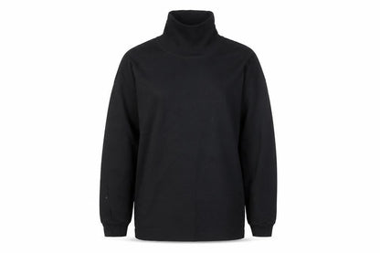 Front view of The Sweater Shop Teens Black Roll Neck Cotton Jumper M