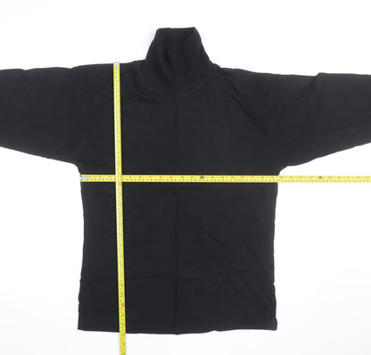 The Sweater Shop Teens Black Roll Neck Cotton Jumper M