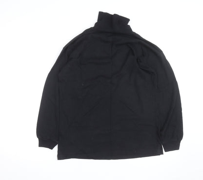 The Sweater Shop Teens Black Roll Neck Cotton Jumper M