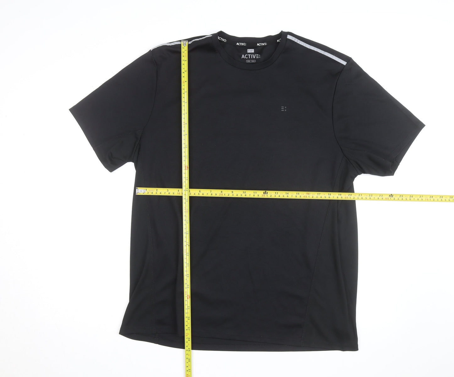 F&F Active Men's Black XL Moisture Wicking Short Sleeve Sports T-Shirt