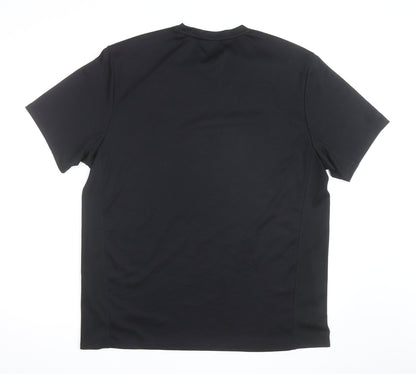 F&F Active Men's Black XL Moisture Wicking Short Sleeve Sports T-Shirt