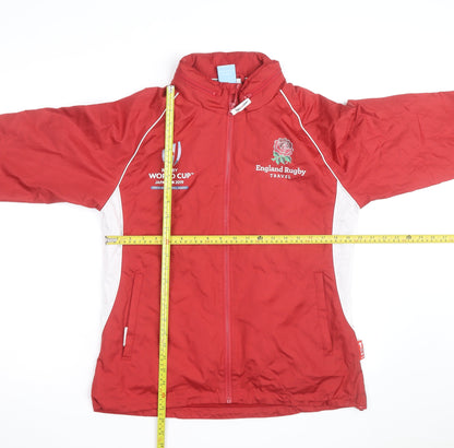 Rugby World Cup England Red Women's Size 14 Windbreaker Jacket