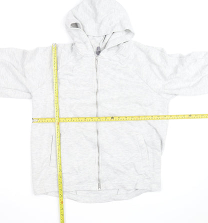 Sweaty Betty Grey Full Zip Hoodie Unisex Adults S Lightweight Cotton Blend