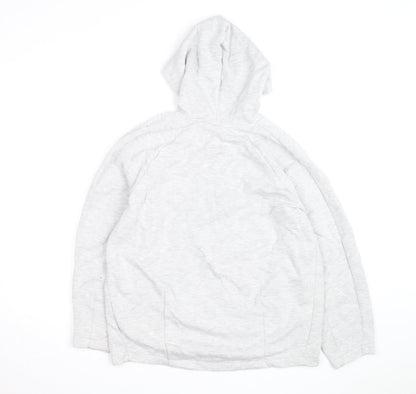 Sweaty Betty Grey Full Zip Hoodie Unisex Adults S Lightweight Cotton Blend