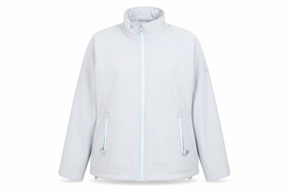 Regatta Women's Grey Softshell Jacket Size 14 Wind Resistant Outdoor