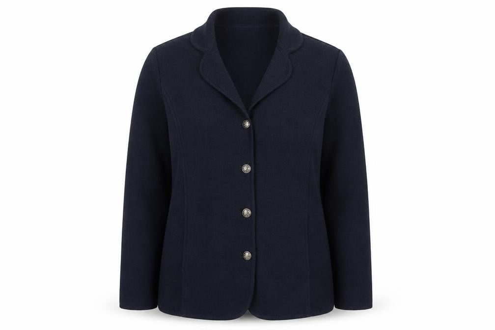 Eastex Women's Blue Collared Button Knit Cardigan Size 14