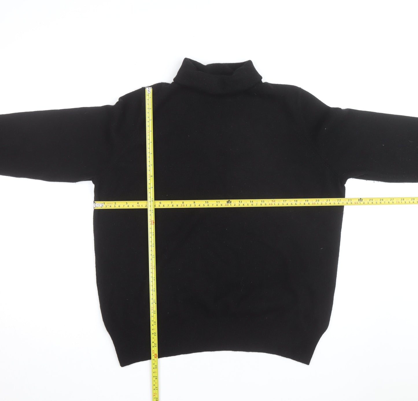 Marks and Spencer Women’s Black Roll Neck Cashmere Jumper Size 20