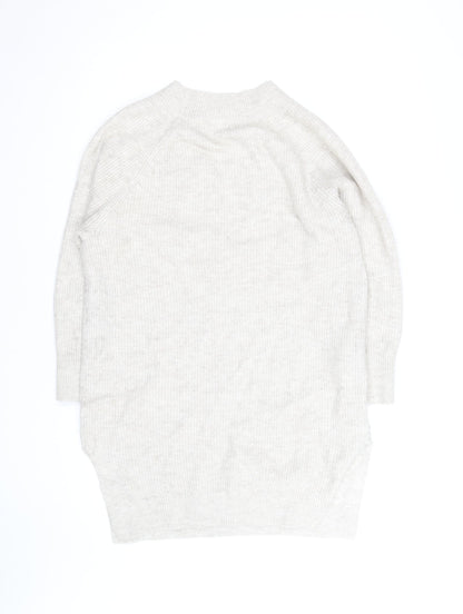 Monsoon Women Beige Knit Crew Neck Pullover Jumper M