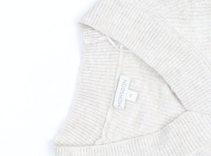 Monsoon Women Beige Knit Crew Neck Pullover Jumper M