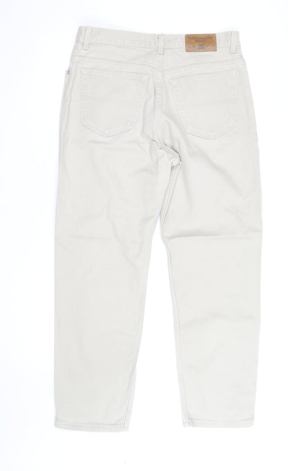 Faded Glory Men's Beige Straight Fit Jeans Size 38 x 32 Cotton Denim
