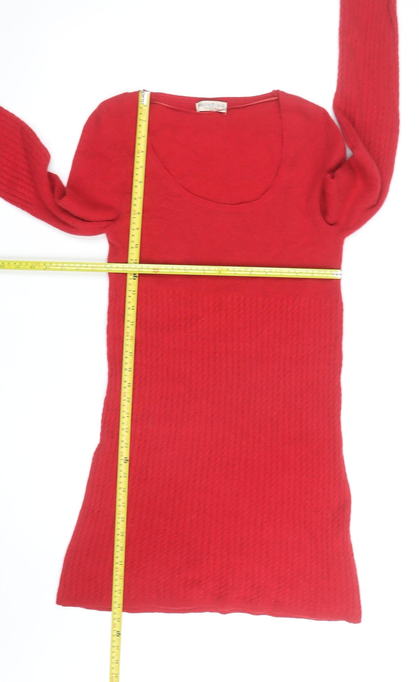 Marks and Spencer Women’s Red Wool Blend Long Sleeve Jumper Dress Size 10