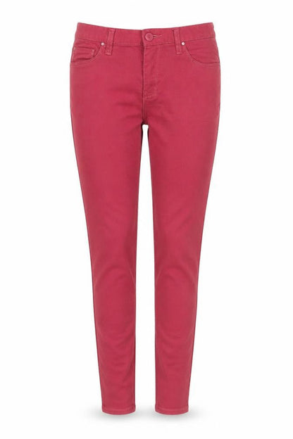 Denim Co. Women Red Super Skinny Jegging Cotton Blend Size 10