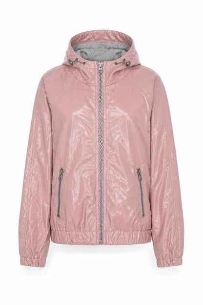 Missguided Women’s Pink Hooded Windbreaker Jacket Size 4