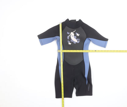 Crane Surf Boys Blue & Black 5-6 Years Short Sleeve Wetsuit