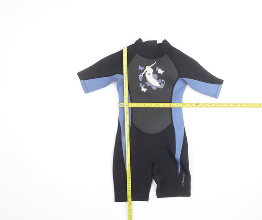 Crane Surf Boys Blue & Black 5-6 Years Short Sleeve Wetsuit