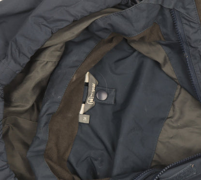 Hi Gear Women's Blue Waterproof Hooded Rain Jacket Size 14