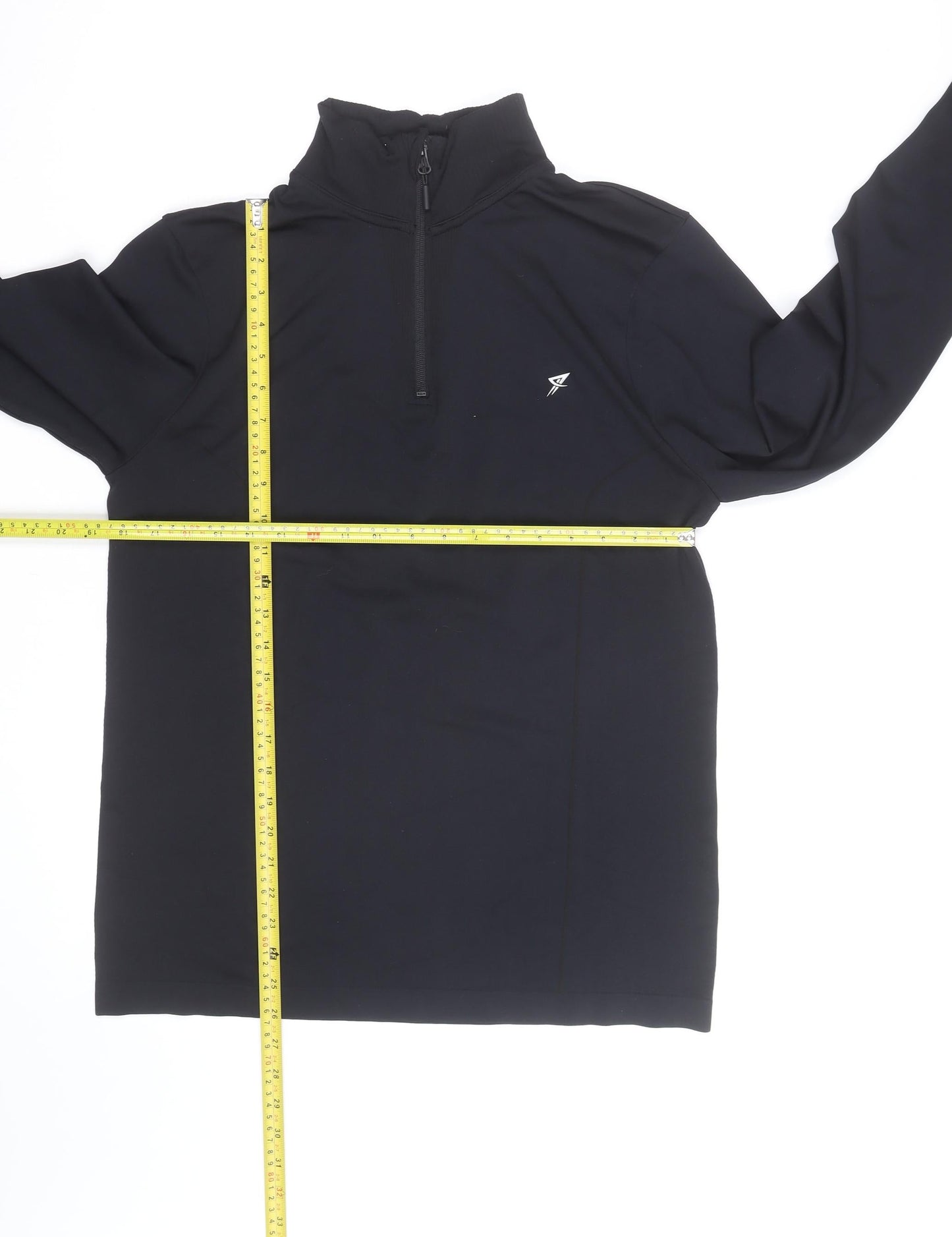Workout Men's Black Large 1/4 Zip Athletic Track Jacket