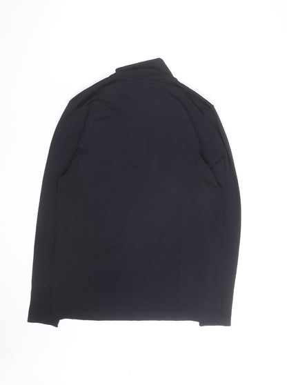Workout Men's Black Large 1/4 Zip Athletic Track Jacket