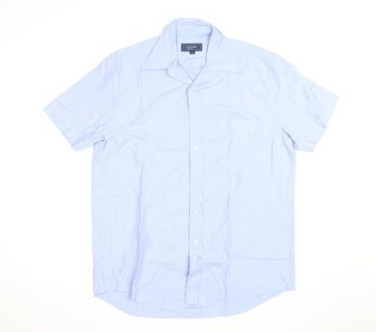Principles for Men Light Blue Short Sleeve Classic Fit Shirt 15.5in