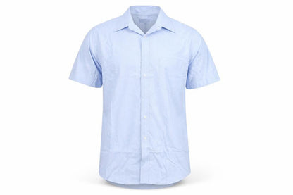 Principles for Men Light Blue Short Sleeve Classic Fit Shirt 15.5in