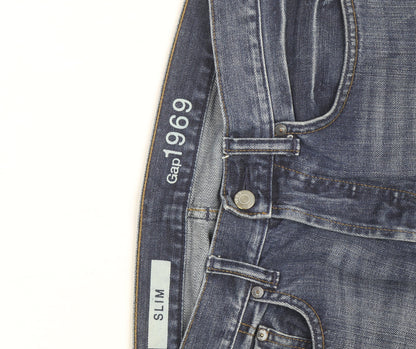 Gap 1969 Men's Blue Slim Fit Straight Denim Jeans 30x30