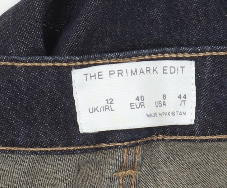 Primark Women’s Blue Skinny Jeans Size 12 Mid Rise Stretch Denim