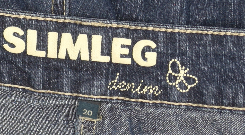 Debenhams Women's Blue Slim Leg Denim Jeans Size 20